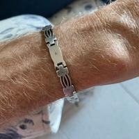 Bracciale in acciaio uomo