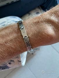 Bracciale in acciaio uomo