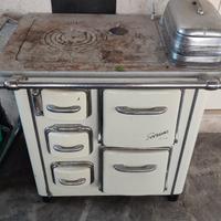 cucina a legna piano in ghisa 