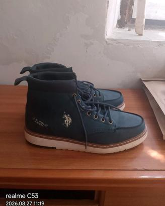 stivaletti stringati blu navy di U.S. Polo Assn.