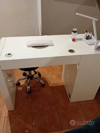 Tavolo manicure professionale ricostruzione unghie
