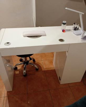 Tavolo manicure professionale ricostruzione unghie