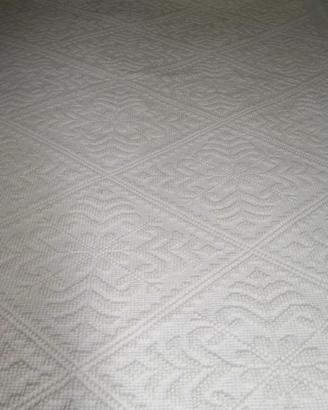 coperta matrimoniale al telaio sardo 