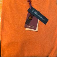 Maglia arancione misto cashmere marca squad