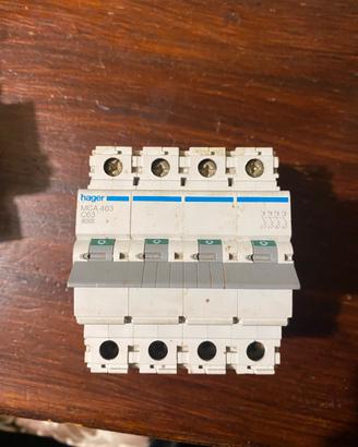 Interruttore Magnetotermico Hager 4P 63A