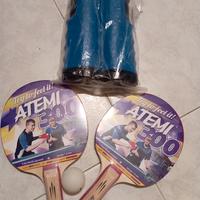 Tennis tavolo (Racchette, palline e rete allungabi