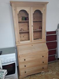 Vetrinetta in legno massello