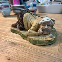 Statuina golfista buffo da collezione