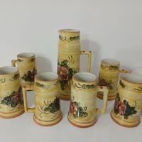 Sert Vintage David Ceramiche Brocca Boccali  in Ce