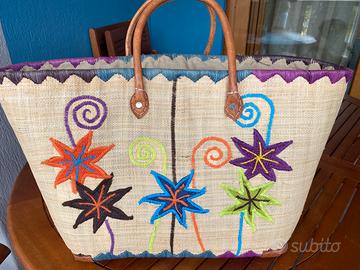 Borsa im paglia da spiaggia