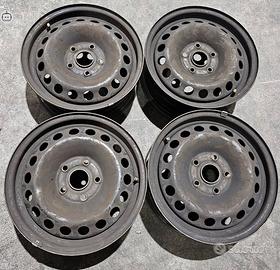 4 cerchi ferro volkswagen golf r15 ft3198