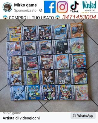 lotto 25 game game boy advance fondi di magazzino