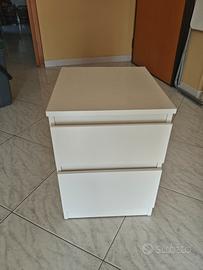 Comodino IKEA MALM 2 cassetti bianco - Già montato
