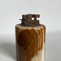 Accendino da tavolo vintage anni 70 onice+ottone