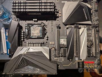 intel i9 9900k. mobo z390 designare. 32g di ram 