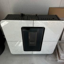 Stufa pellet slimquadro 9 kw riv vetro decori
