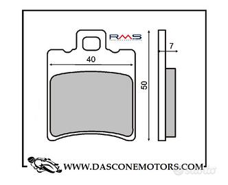 Coppia pastiglie freno BOOSTER BWS 2004 2014