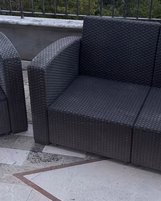 Set da esterno/giardino tavolo sedie poltrone
