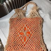 Borsa spago intrecciata