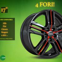 Cerchi in Lega 17" Alfa Fiat Citroen e altri