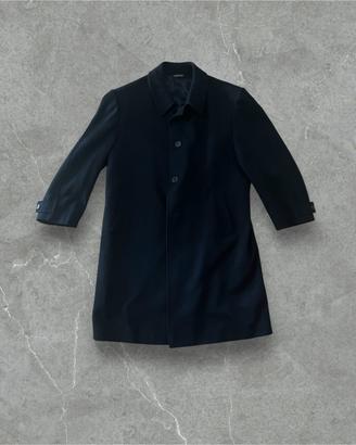 Cappotto Uomo Nero Lana Sartoriale Made in Italy