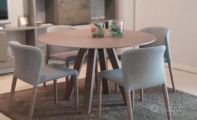 tavolo tondo legno rovere NUOVO