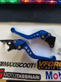 leve freno e frizione alluminio CNC blu regolabile