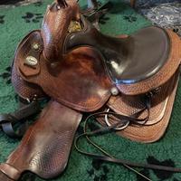 Sella CRATES da Reining per monta Western