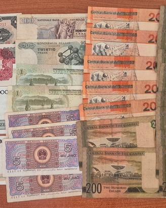 Lotto monete e banconote 