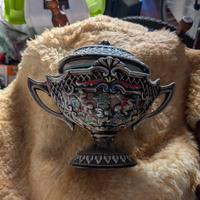 scrigno in ceramica vintage 