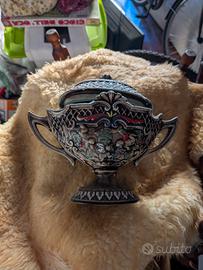 scrigno in ceramica vintage 