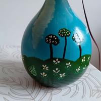 Lampada da tavolo dipinta a mano