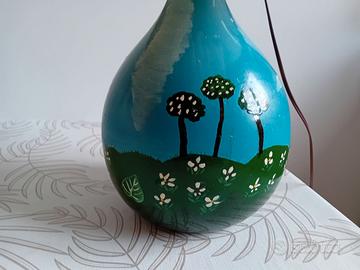 Lampada da tavolo dipinta a mano