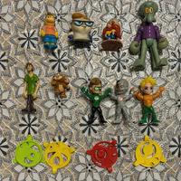 Lot 8 minifigure Kinder Simpson Dexter Spongebob