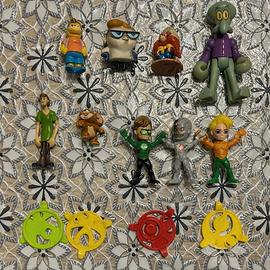 Lot 8 minifigure Kinder Simpson Dexter Spongebob
