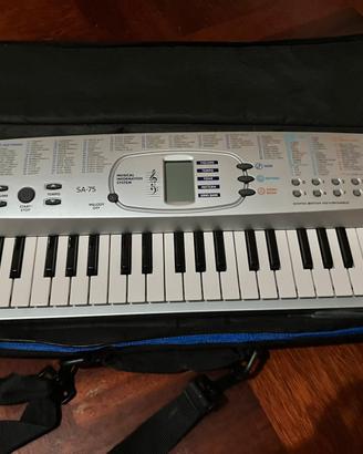 tastiera elettronica Casio SA-75 con custodia