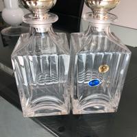 Bottiglie cristallo tappo argento