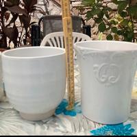 Portavasi, cache pot bianchi
