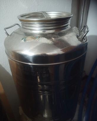 Fusto per olio in acciaio inox Sansone 50 Litri