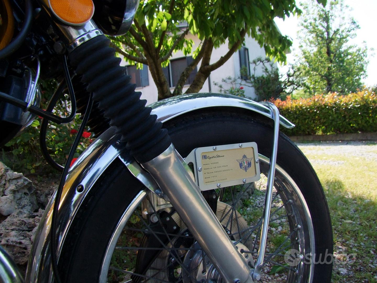 Supporto Targa Oro FMI Per Moto D'Epoca - In Acciaio Inox | Universale Per Vespa, Guzzi, Honda - Foto 5