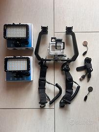 Set accessori diving foto e video Go Pro Luci