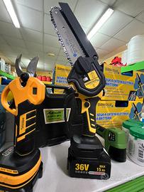 Forbice e sega a batteria con garanzia