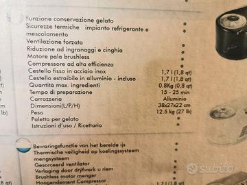 Macchina professionale per gelato