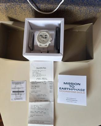 Orologio omega x swatch moonshina gild whyte