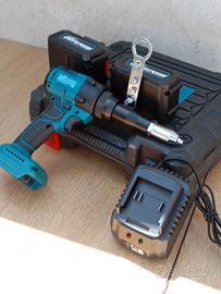 rivettatrice elettrica con accessori inclusi 