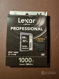 Lexar 64GB 1000x SDXC UHS-II