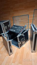 FLIGHT CASE 6U RACK + TOP PER MIXER LAPTOP