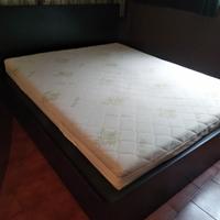 LETTO MATRIMONIALE IKEA MALM NERO/MARRONE