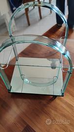 tavolino cristallo anni 50