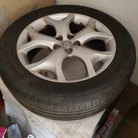  4 GOMME + CERCHI DEL 19 MAZDA CX-7 ORIGINALI
